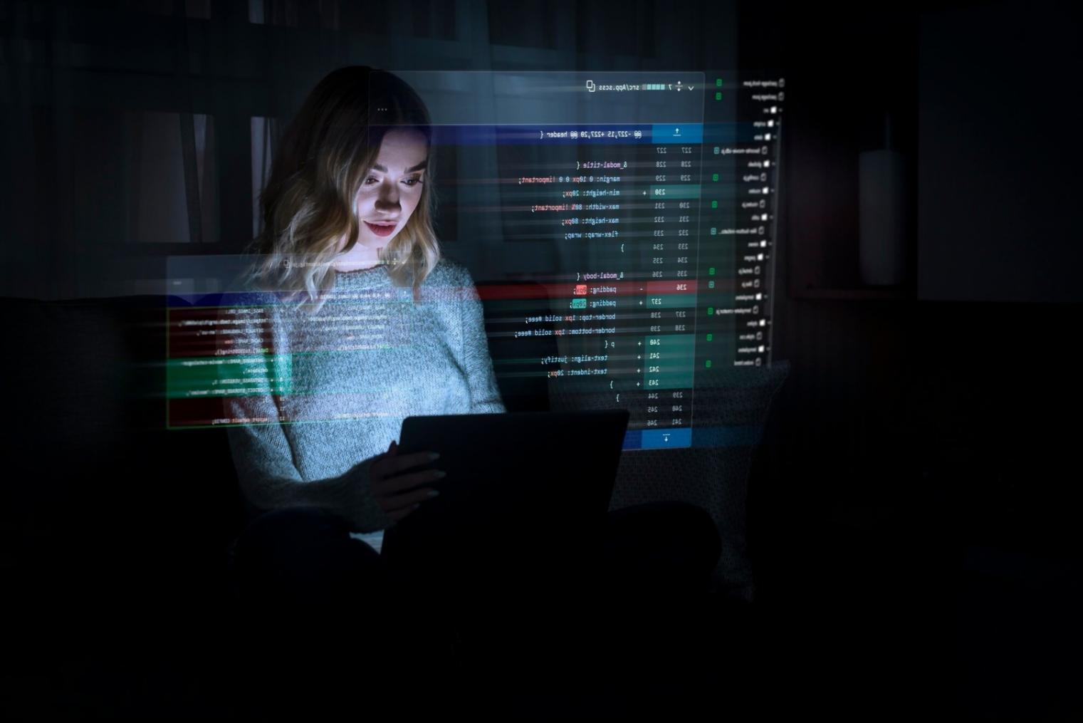 Students collaborating on level design project in modern workspace